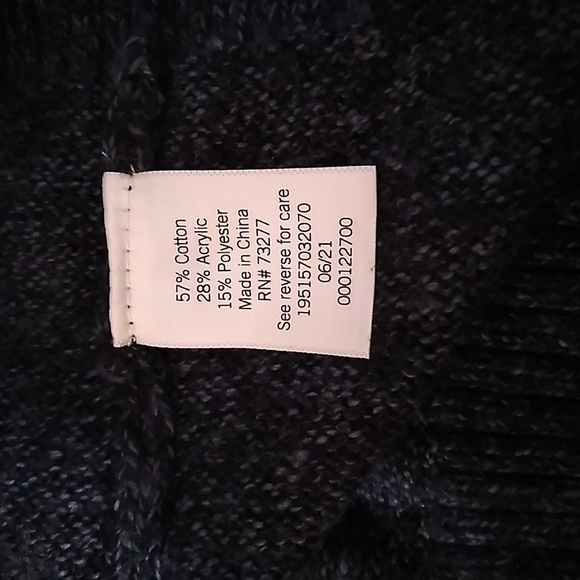 Croft & Barrow Mens SZ 2XL RN# 73277 Blue and Black Sweater - Picture 7 of 8